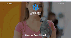 Desktop Screenshot of affordablepetclinic.net