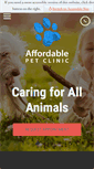 Mobile Screenshot of affordablepetclinic.net